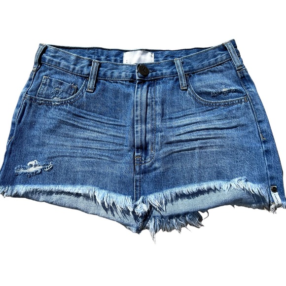 One Teaspoon Dresses & Skirts - One Teaspoon Junkyard Denim Mini Skirt, Texan Blue, Size 27